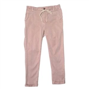 Paige Christy Pants Blush Vintage Pink High Rise Drawstring Tapered sz 29